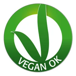 Label für vegane Produkte von Vegan Ok