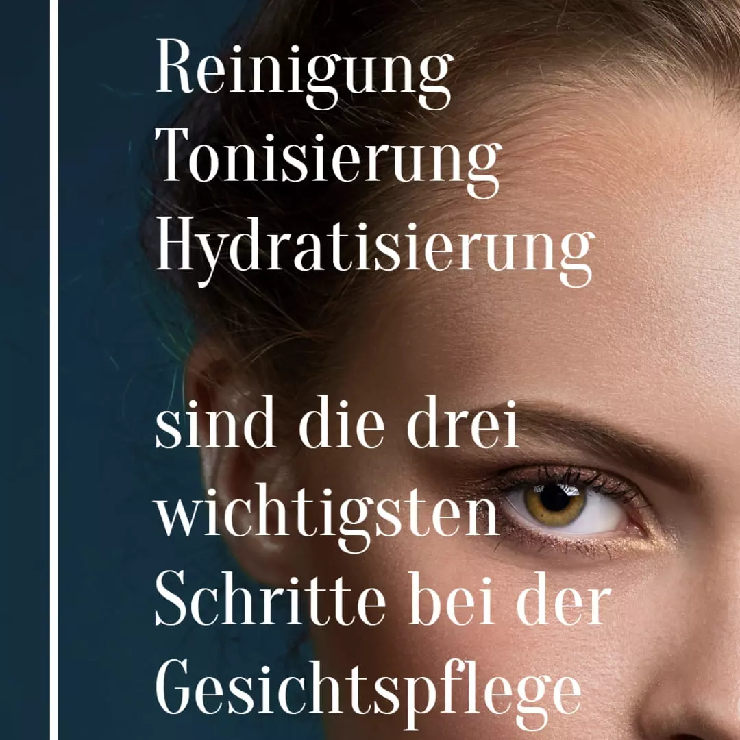 Gesichtsreinigung und Hydratisierung